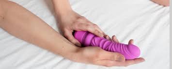 Purple object in hands